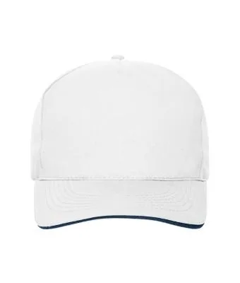 520-D Sandwich Siperli Pamuk Şapka / Beyaz Lacivert