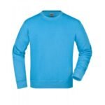 889-A Bisiklet Yaka Polar Sweatshirt Açık Mavi