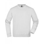 889-A Bisiklet Yaka Polar Sweatshirt Beyaz