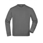 889-A Bisiklet Yaka Polar Sweatshirt Füme