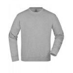 889-A Bisiklet Yaka Polar Sweatshirt Gri
