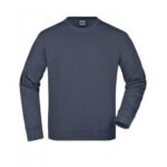 889-A Bisiklet Yaka Polar Sweatshirt Lacivert