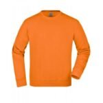 889-A Bisiklet Yaka Polar Sweatshirt Turuncu
