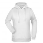 889-C Kapüşonlu Sweatshirt Beyaz
