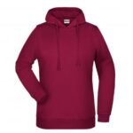 889-C Kapüşonlu Sweatshirt Bordo