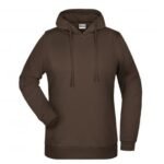 889-C Kapüşonlu Sweatshirt Kahverengi