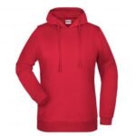889-C Kapüşonlu Sweatshirt Kırmızı