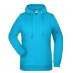 889-C Kapüşonlu Sweatshirt Turkuaz