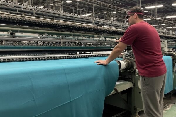 Ham maddeden nihai ürüne tekstil ürünleri üretim süreci.