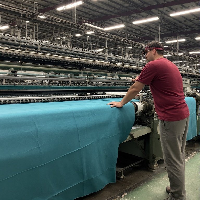 Ham maddeden nihai ürüne tekstil ürünleri üretim süreci.