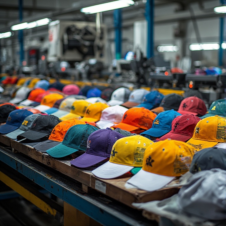 2026 yılında modern şapka baskı süreci, dijital ve nakış teknikleriyle üretim sahnesi.