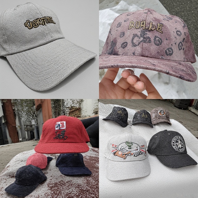 Profesyonel şapka imalatı sürecinde kalite kontrol ve üretim bandı aşamaları.