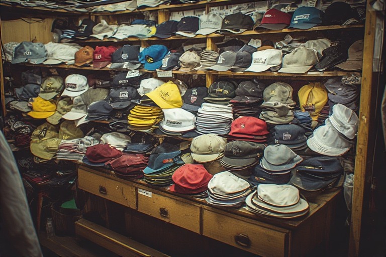 Özel logolu şapka imalatı için nakış makinesinde üretim detayı