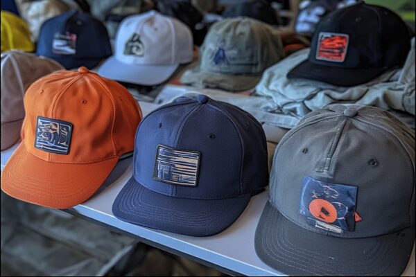 Etkinlikte dağıtılan promosyon şapkalar, marka görünürlüğünü artırmak için kullanılıyor.