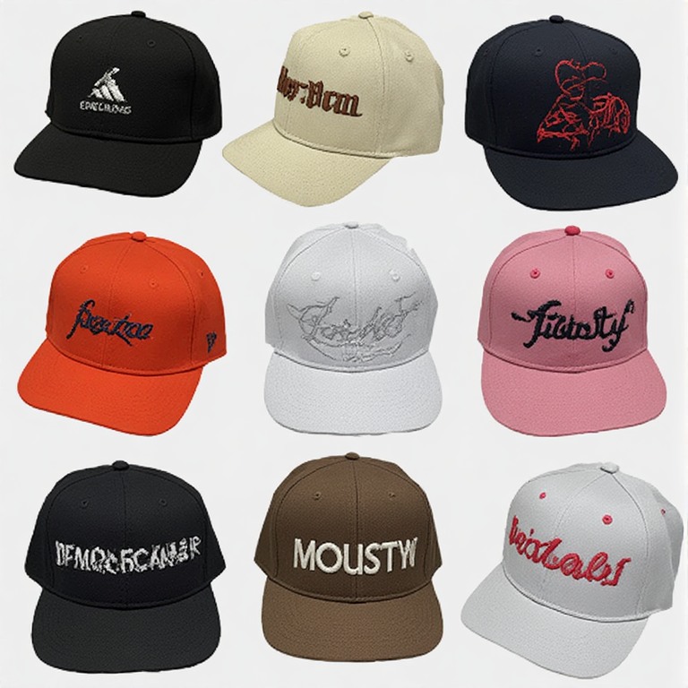 Profesyonel reklam promosyon şapka imalatı sürecinde numune onay aşaması ve detaylı işçilik çekimi.