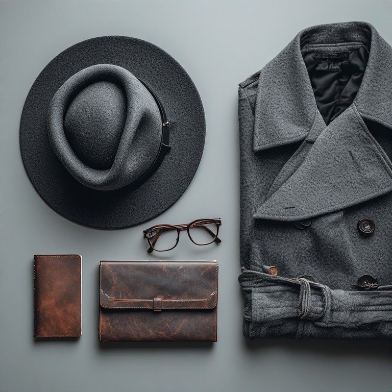 Modern şehir modasına uygun fötr şapka ve aksesuar kombin önerisi.